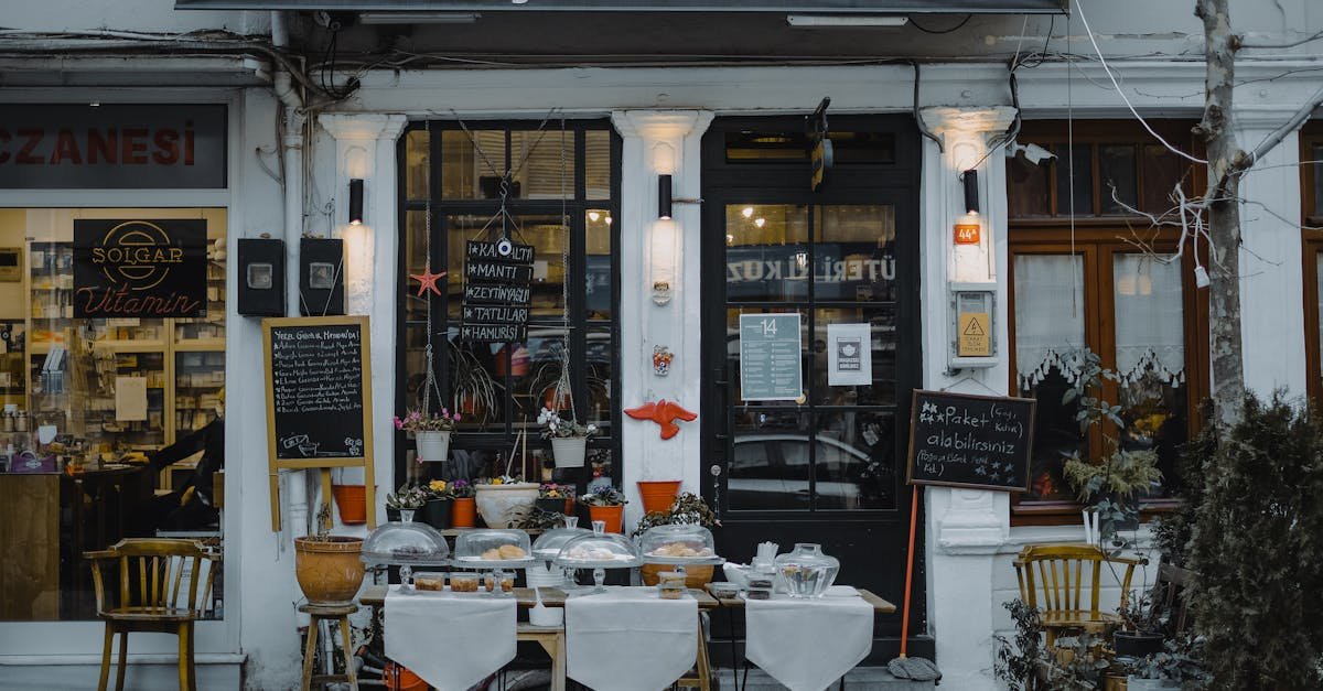 Local small business storefront building an online presence
