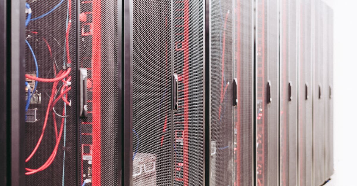 Network servers in a data centre that route internet traffic