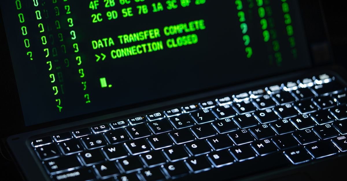 Abstract visual of data encryption and cryptographic hashing