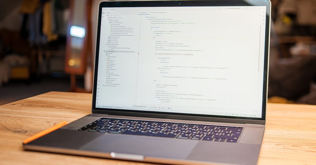 Developer workspace with a laptop and free web development tools